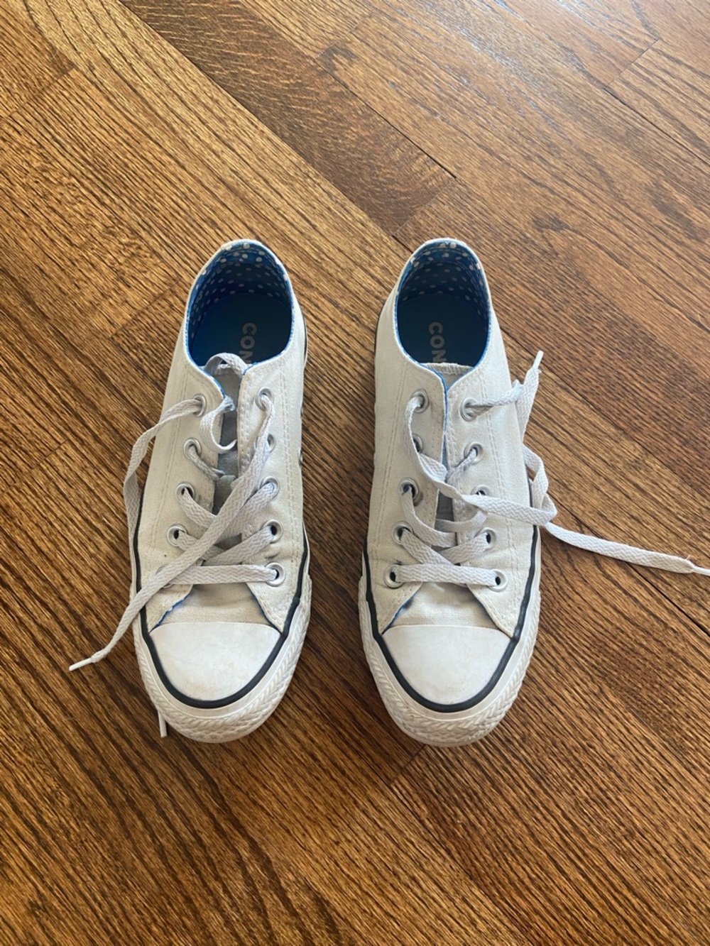Converse White Low-Top Canvas Sneakers